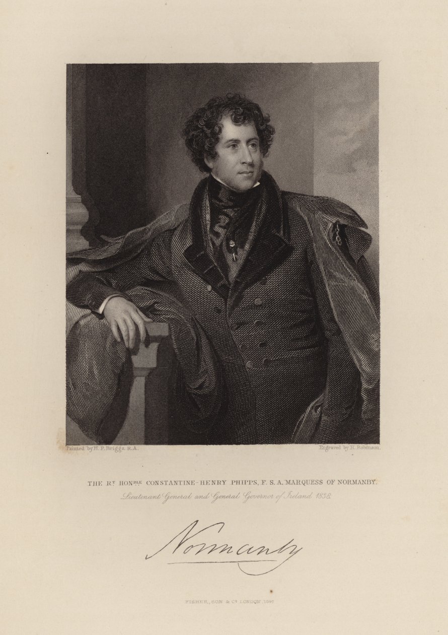 The Right Honourable Constantine Henry Phipps by Henry Perronet Briggs