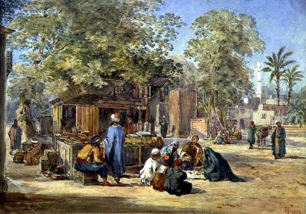An Egyptian Village by Henry Pilleau