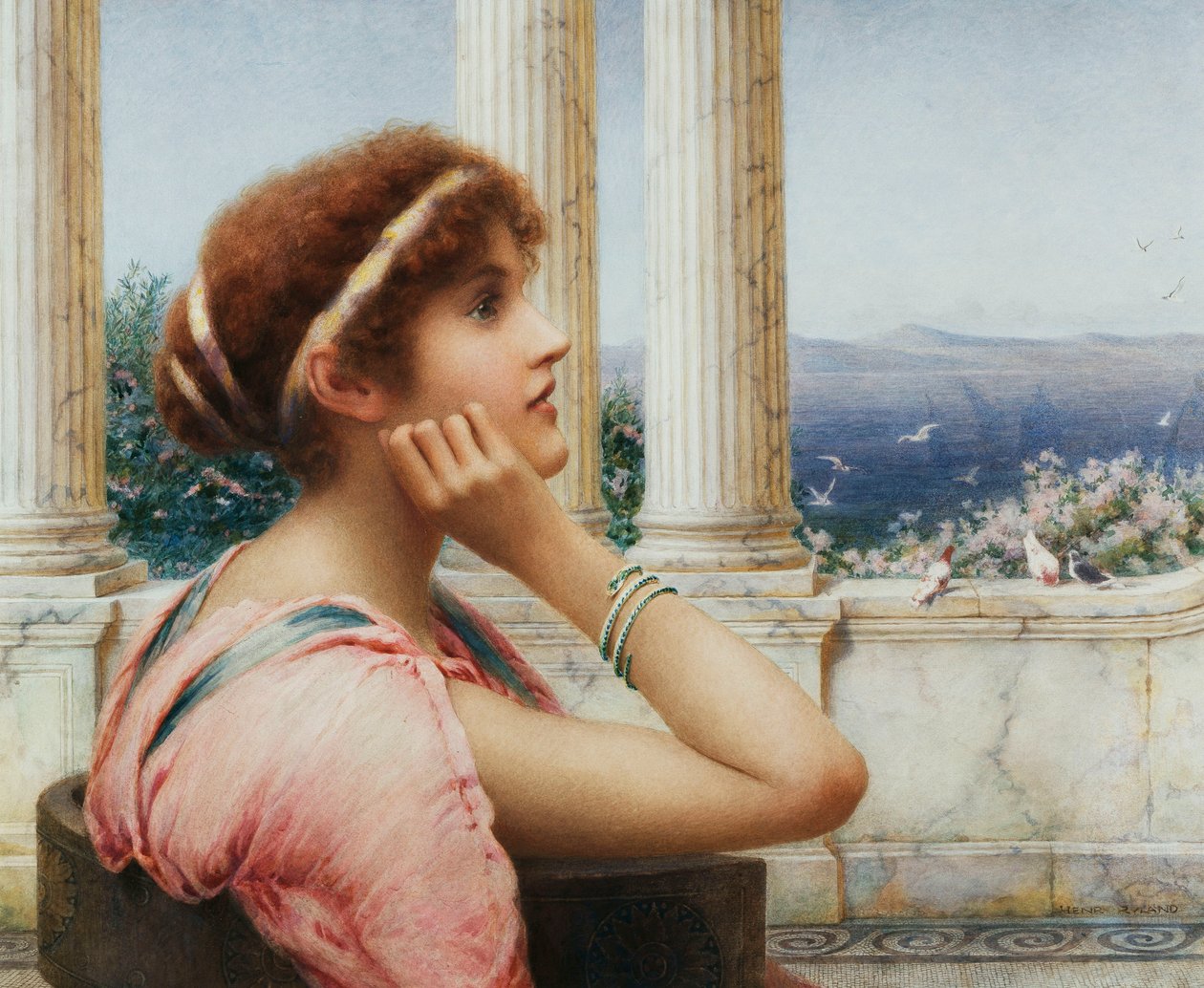 A Classical Beauty by Henry Ryland