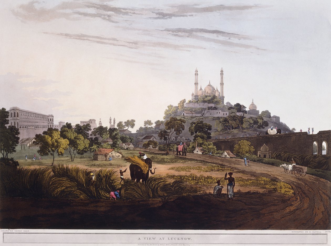 A View at Lucknow, 1824 by Henry Salt