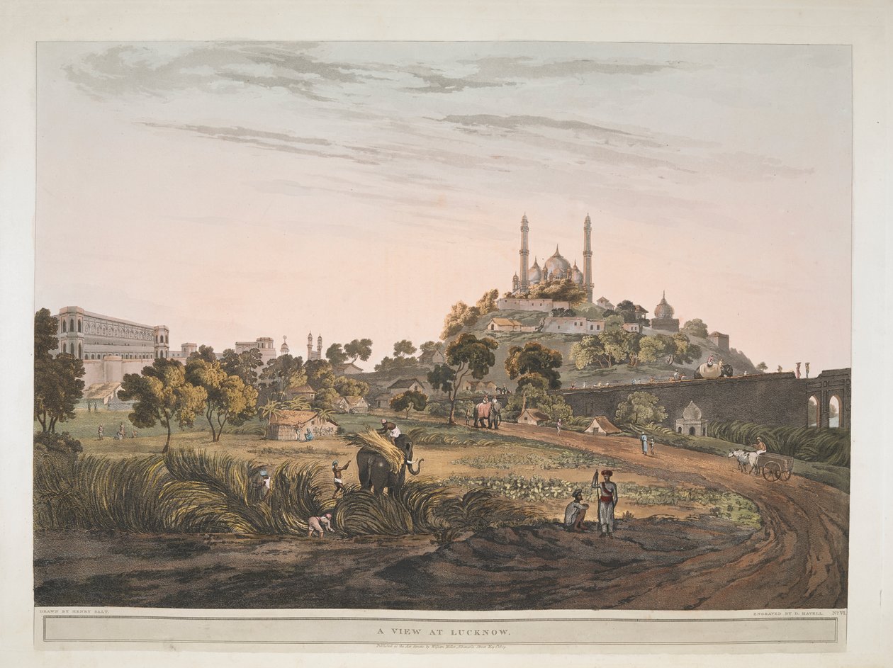 A view at Lucknow, India 1809 by Henry Salt