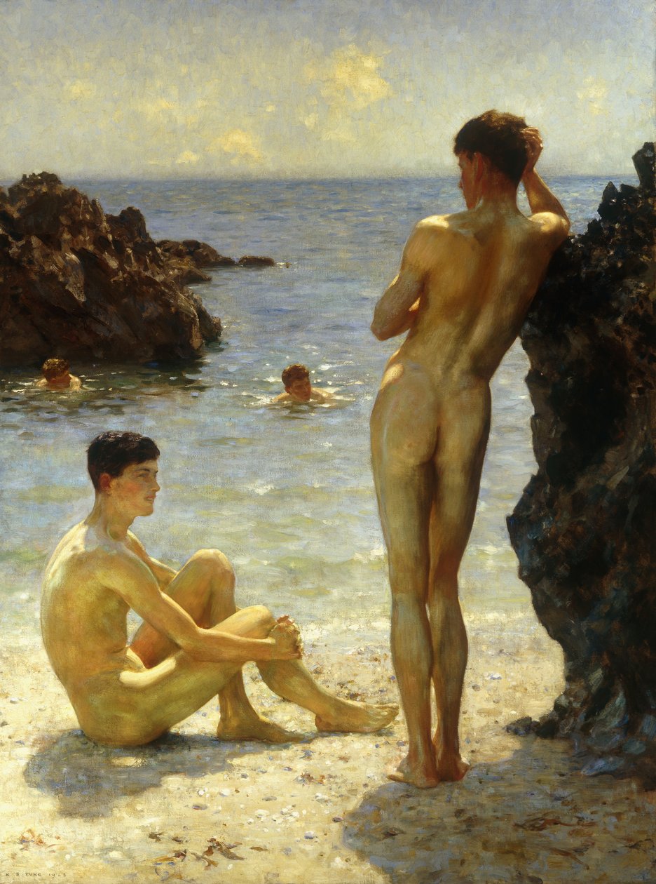 Lovers of the Sun by Henry Scott Tuke