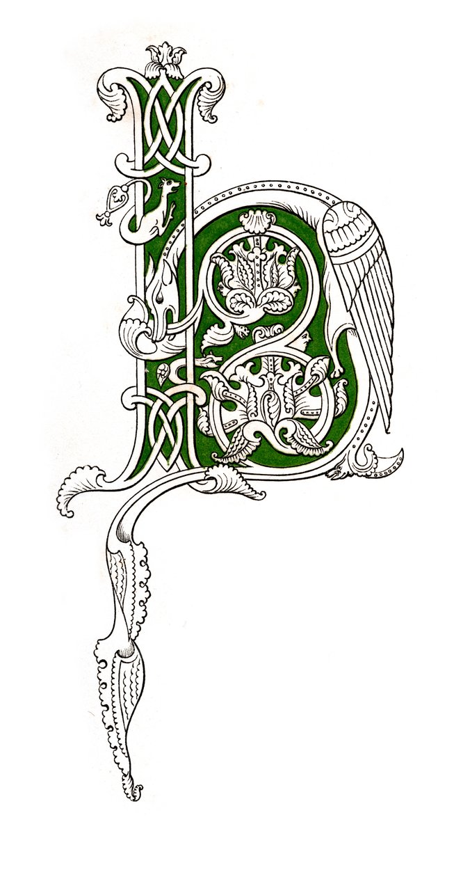 Initial Letter H by Henry Shaw