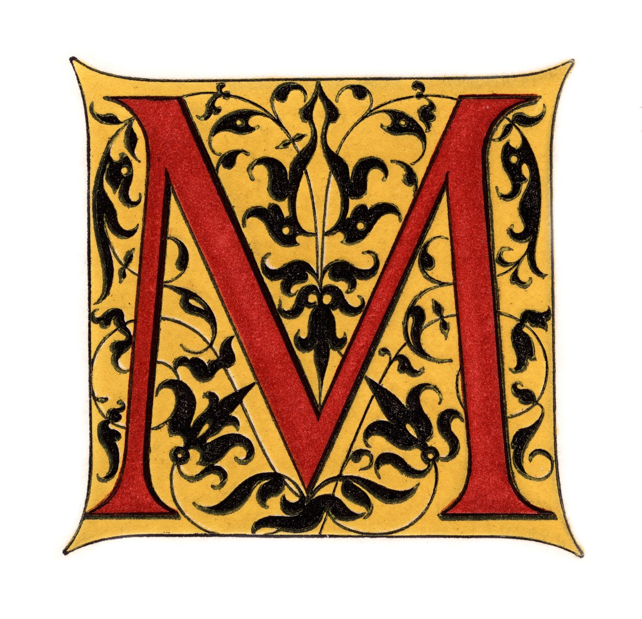Initial Letter M by Henry Shaw