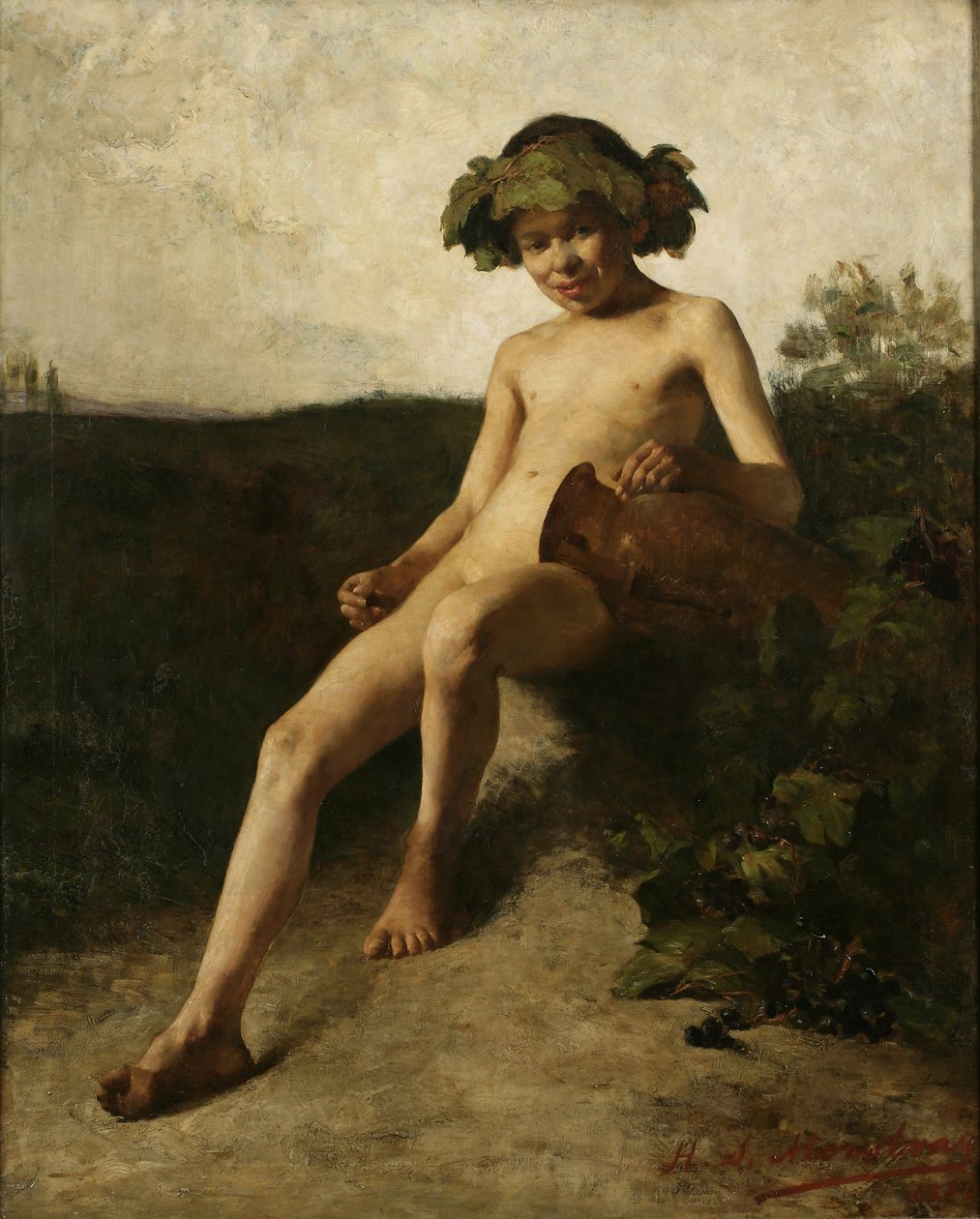 The Infant Bacchus, 1880 by Henry Siddons Mowbray