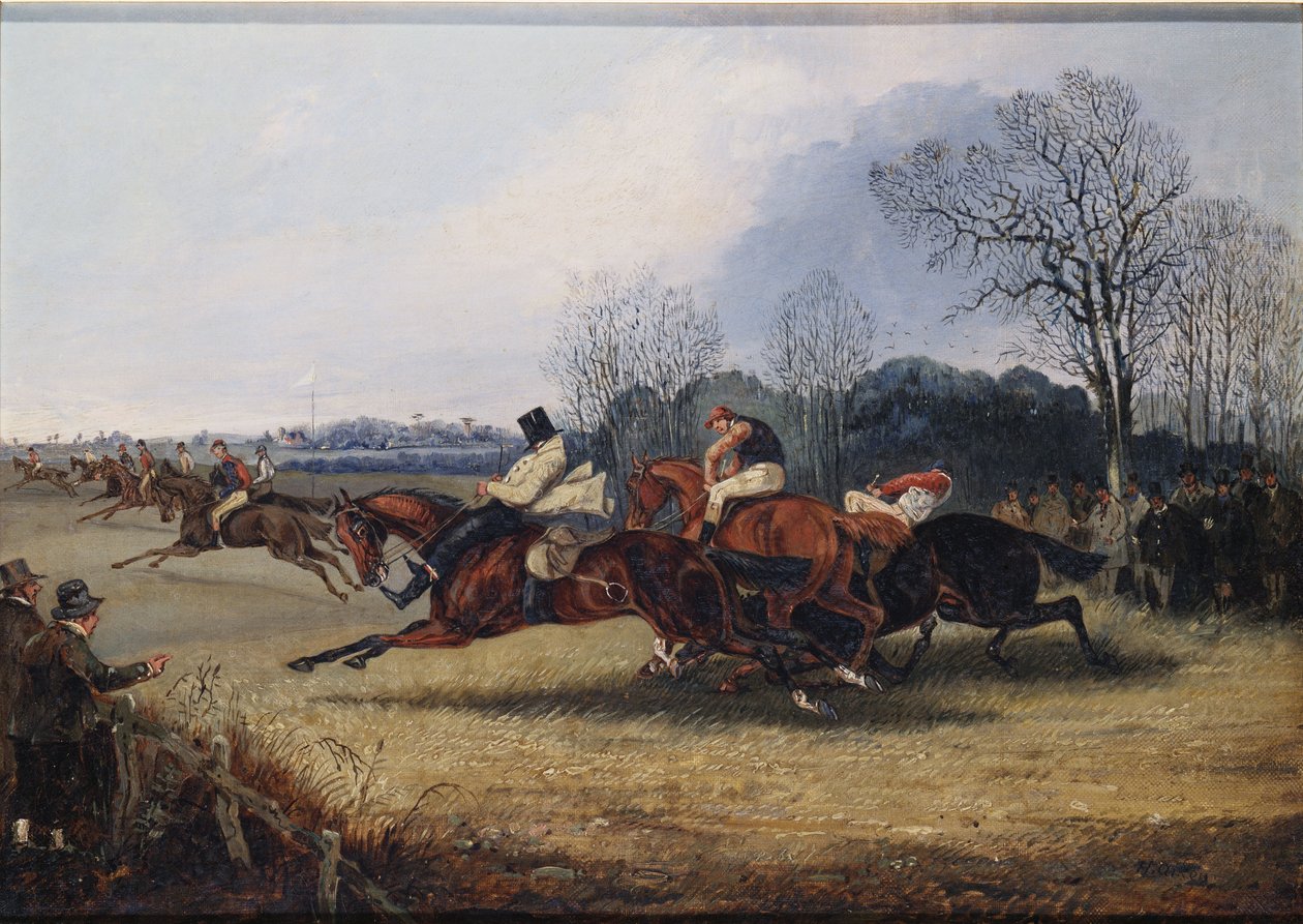 An Incident in the Wakefield Steeplechase by Henry Thomas Alken