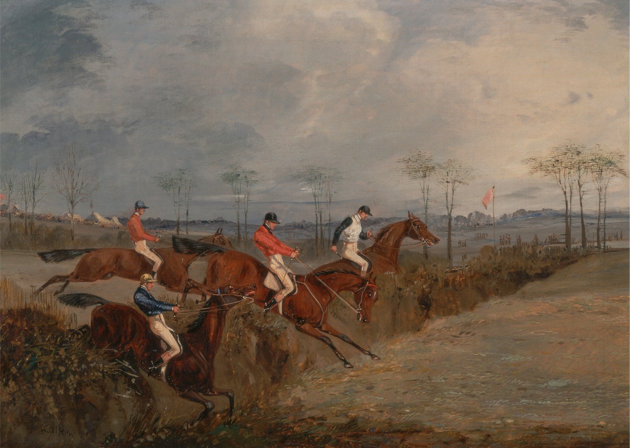 Scenes From a Steeplechase: Another Hedge by Henry Thomas Alken