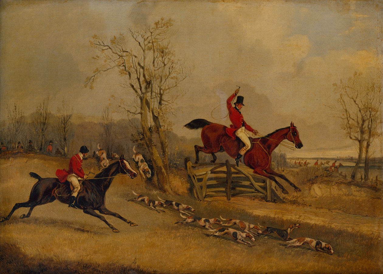 The Meet, Over the Gate by Henry Thomas Alken