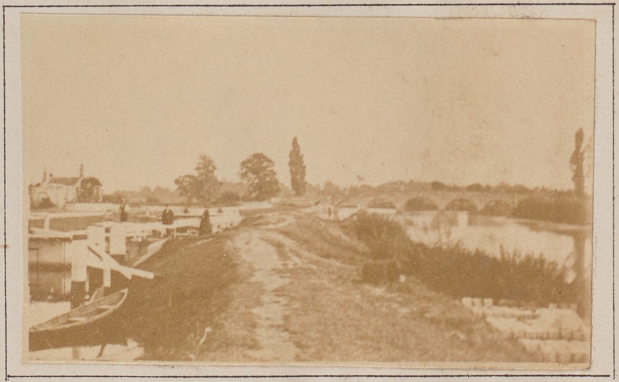 Chertsey Lock & Bridge by Henry W. Taunt