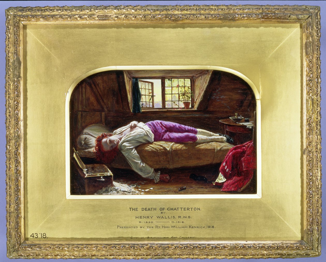 The Death of Chatterton, c.1856 by Henry Wallis