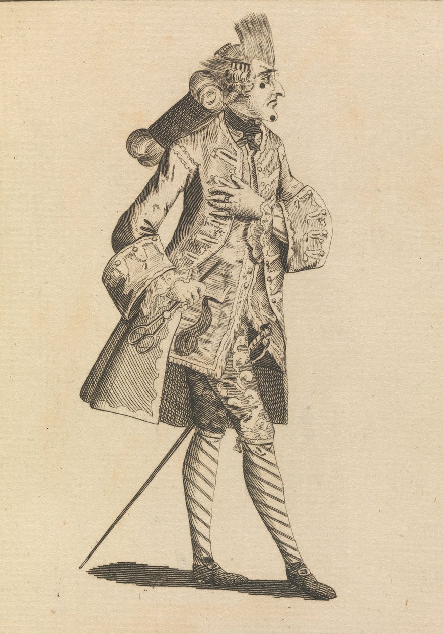 Monsieur Le Frizeur by Henry William Bunbury.