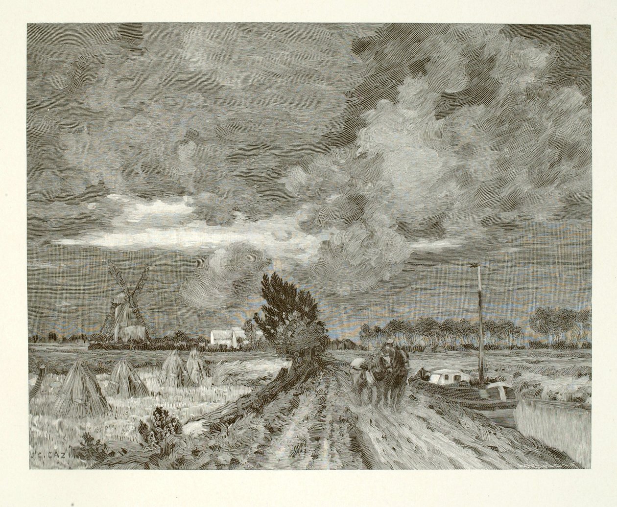 Approaching Storm (Canal St. Omer) by Henry Wolf