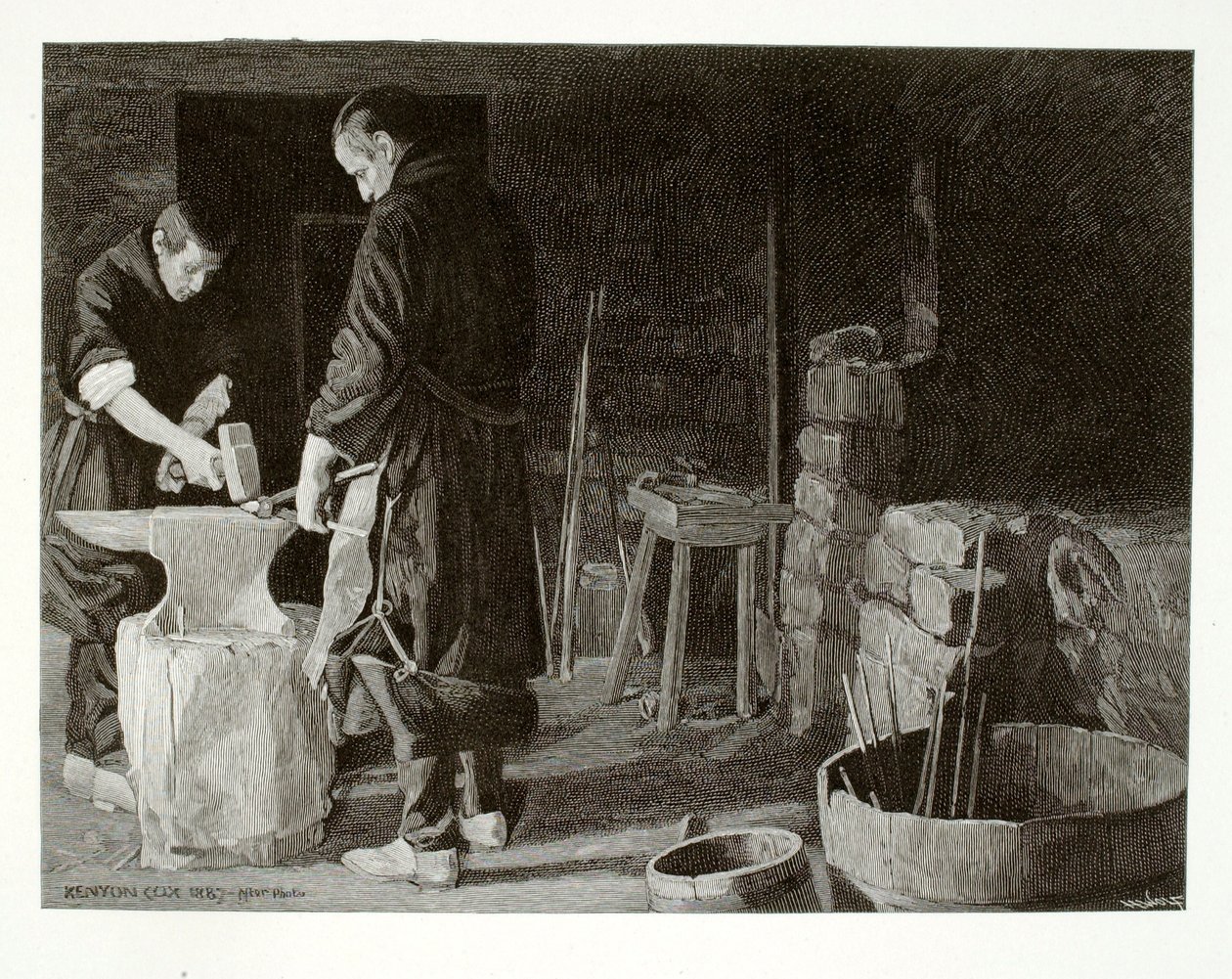 In the Smithy by Henry Wolf