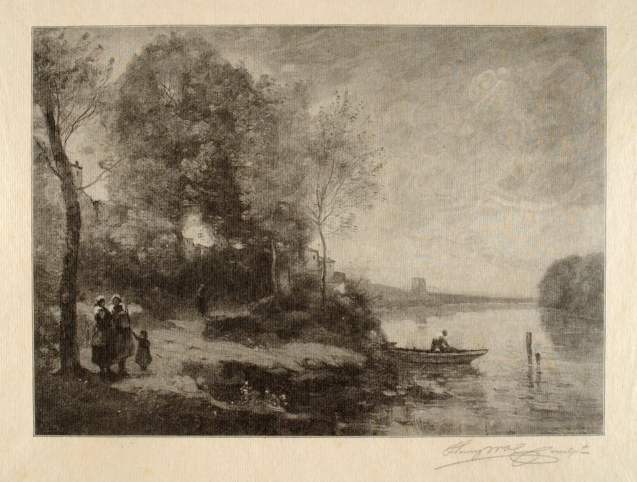 The River at the Distant Tower by Henry Wolf