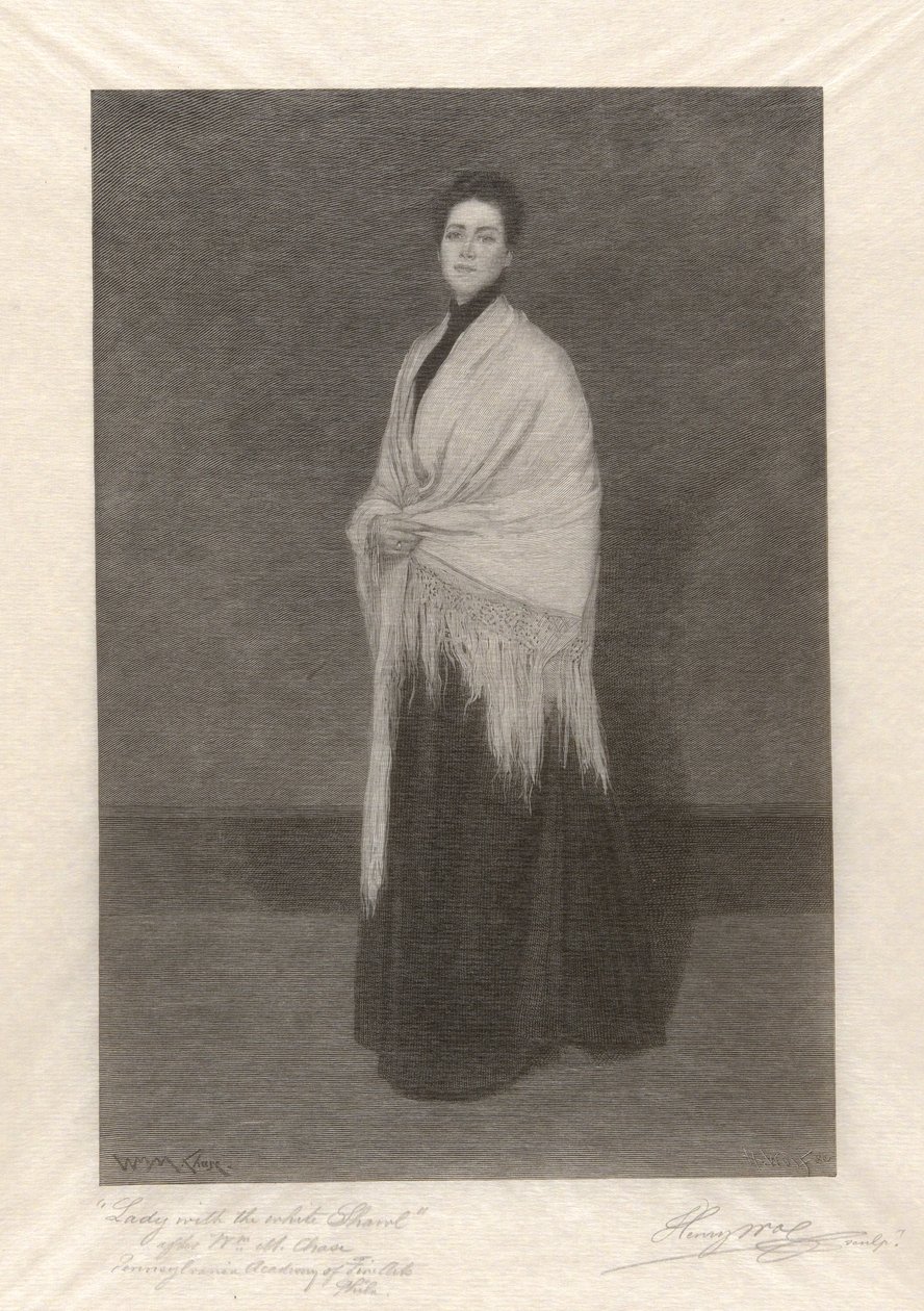 Lady with the White Shawl by Henry Wolf