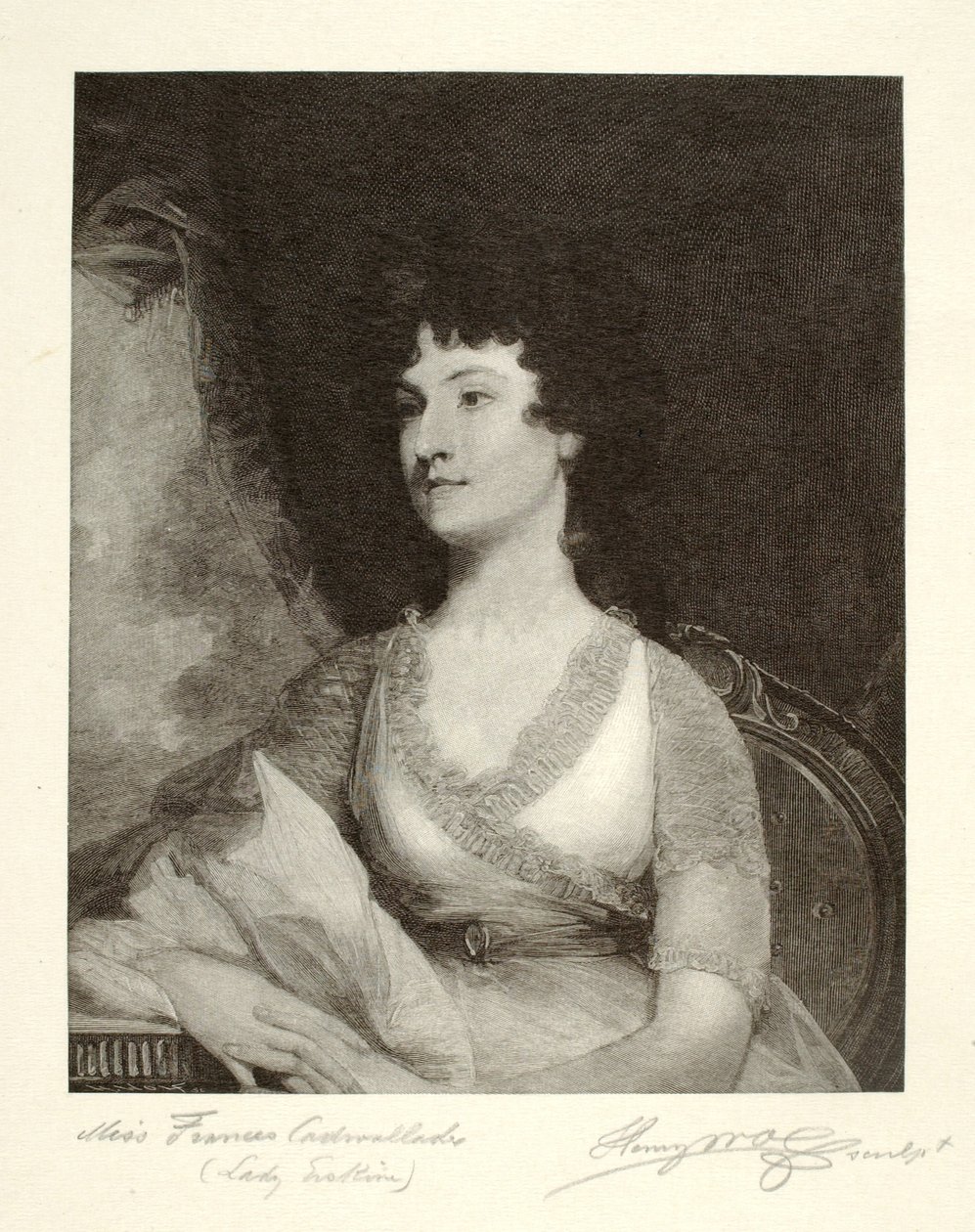 Miss Frances Cadwalader (Lady Erskine) by Henry Wolf