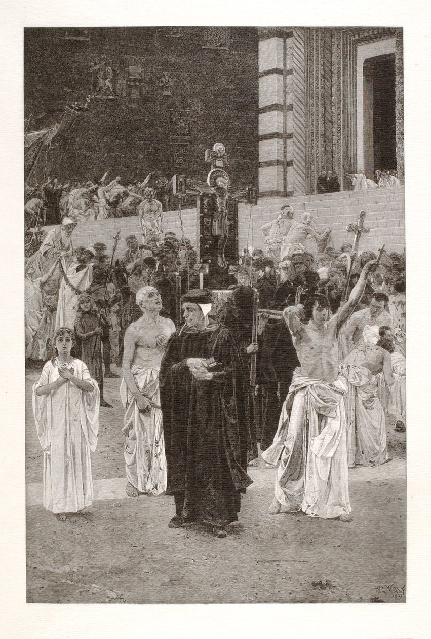The Flagellants (detail) by Henry Wolf