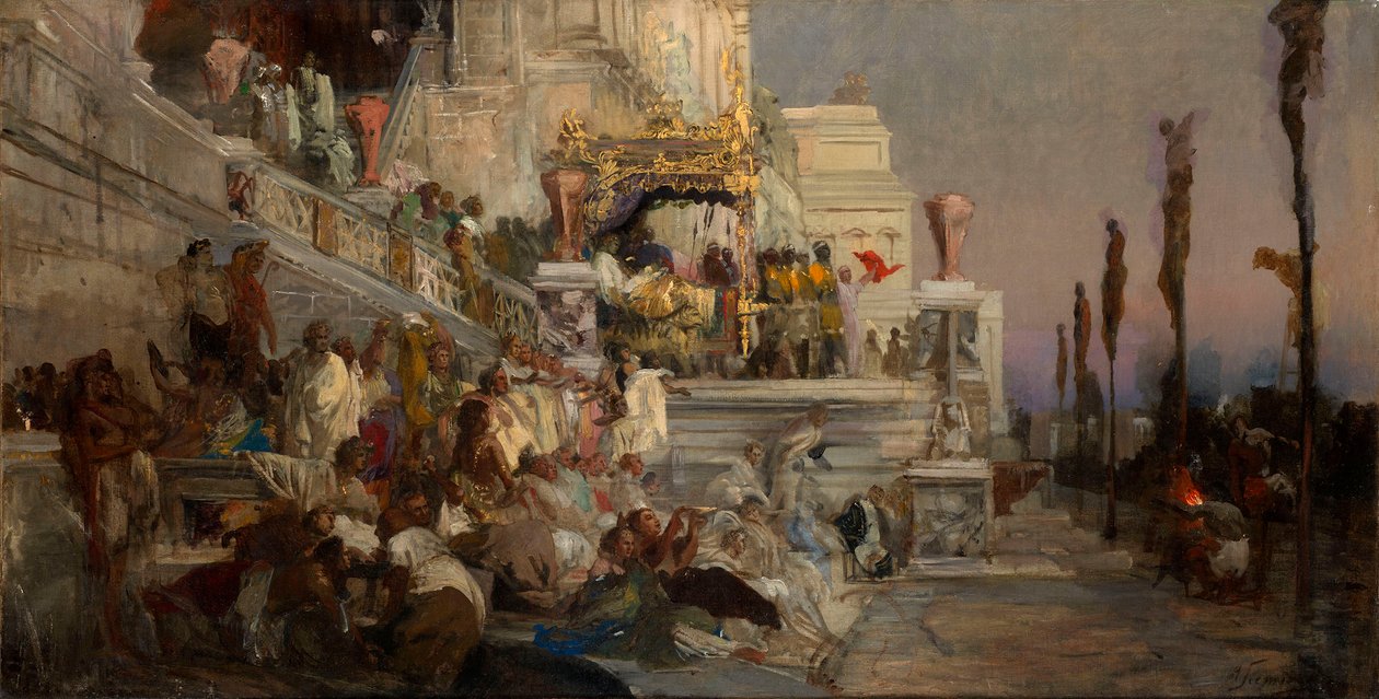 Study for the torches of Nero by Henryk Siemiradzki