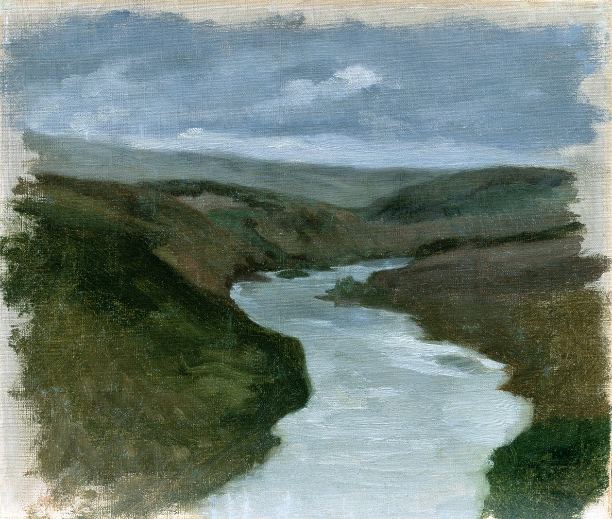 Landscape from the Dniepr River, c.1878-89 by Henryk Hipolit Rodakowski