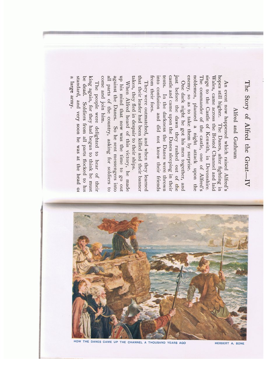 The Danes Coming Up the English Channel by Herbert Alfred Bone