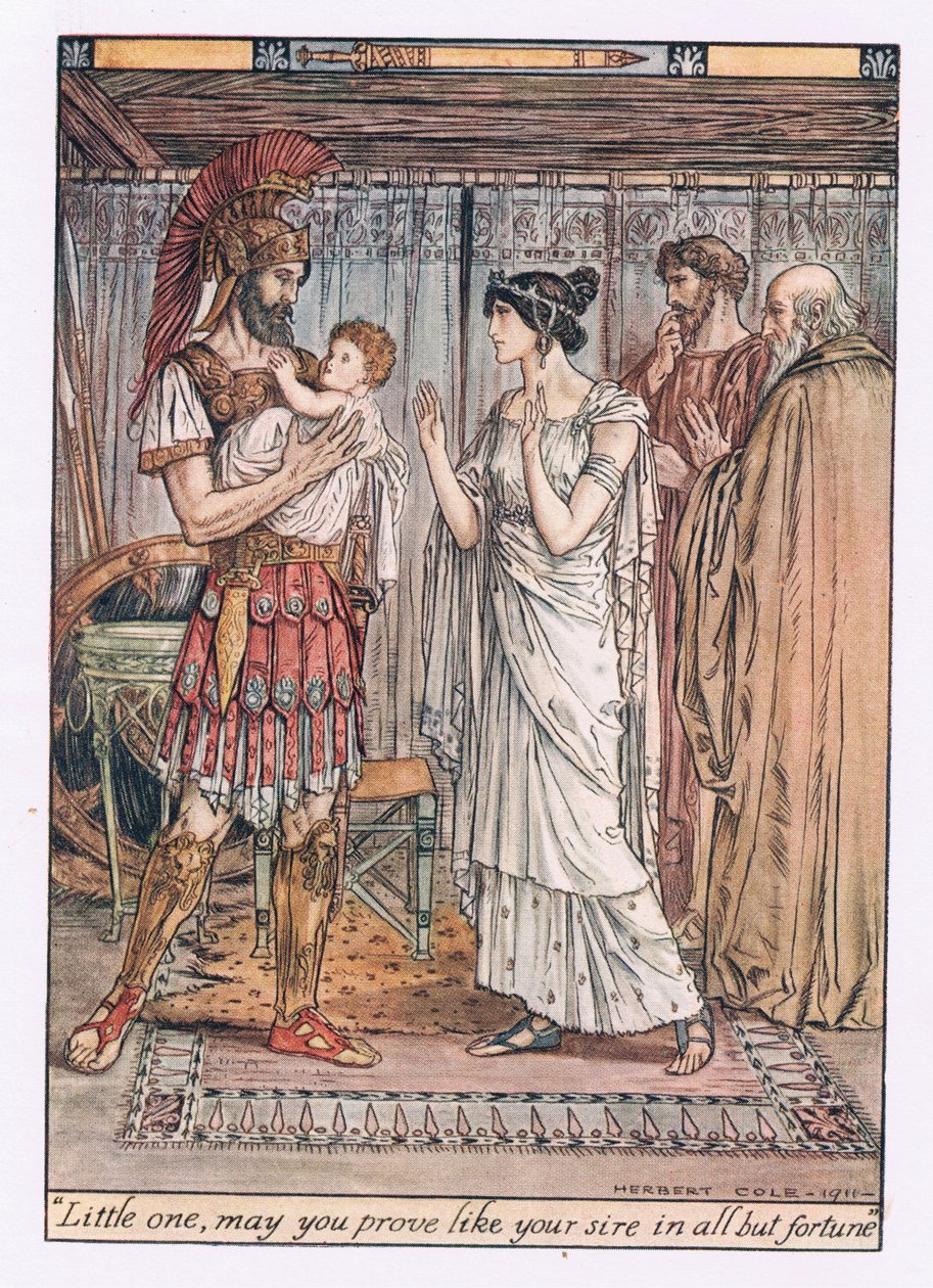 Little one, may you prove like your sire in all but fortune by Herbert Cole