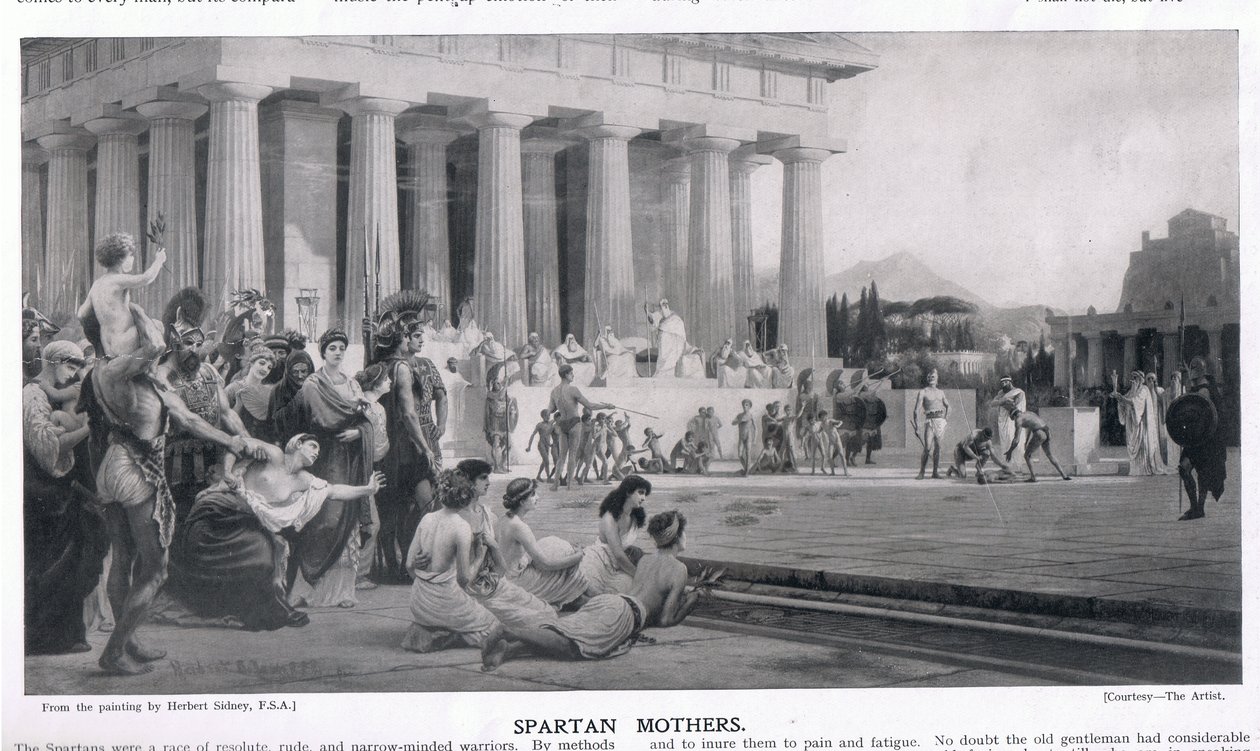 Spartan Mothers by Herbert Sidney