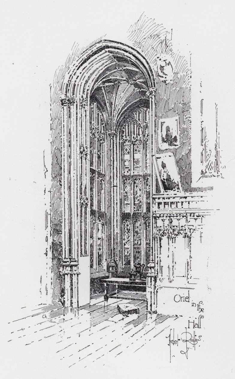 Oriel in the Hall by Herbert (after) Railton