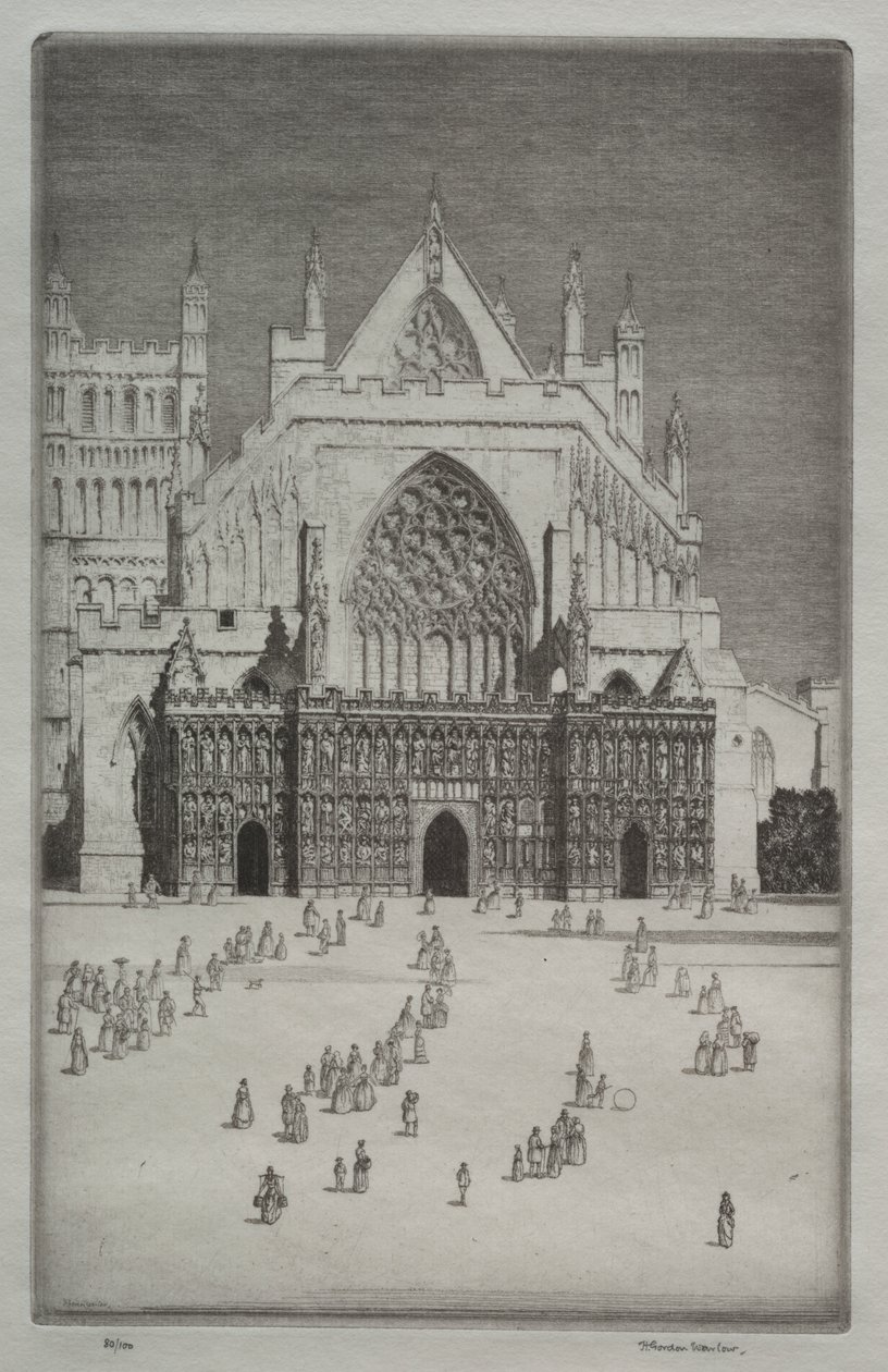 Exeter Cathedral by Herbert Gordon Warlow