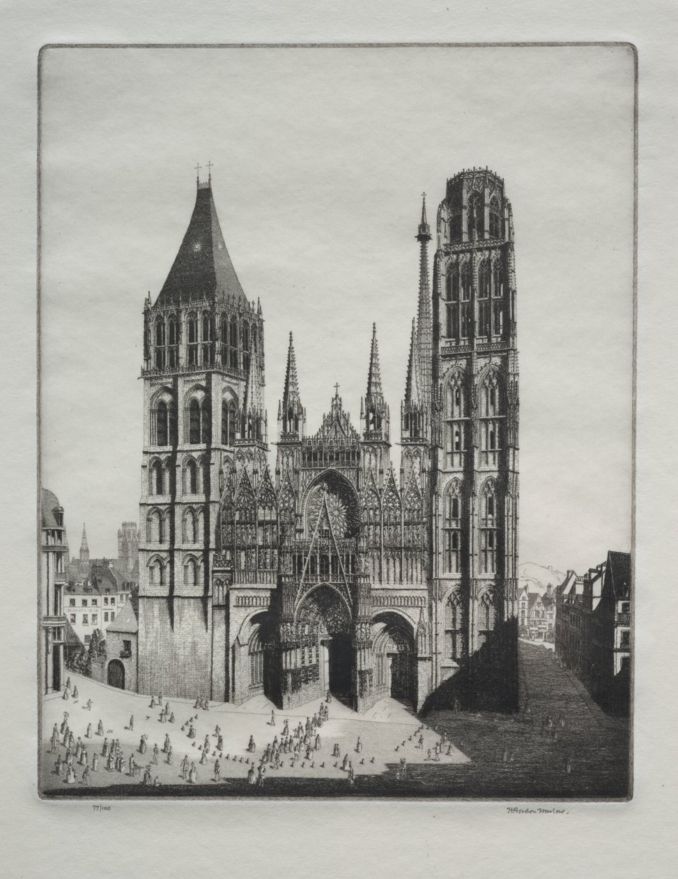 Rouen Cathedral by Herbert Gordon Warlow