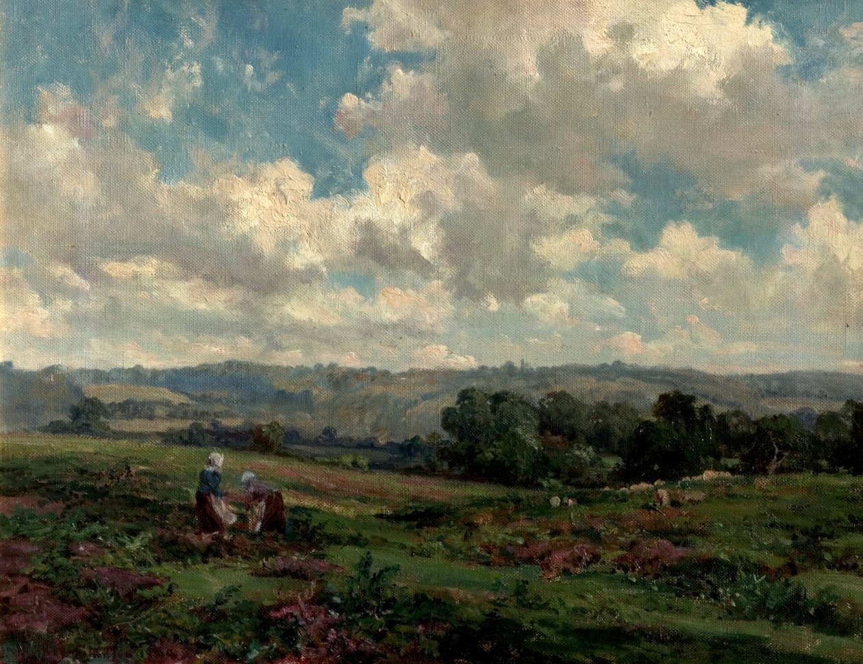 Fields in Surrey by Herbert Hughes Stanton