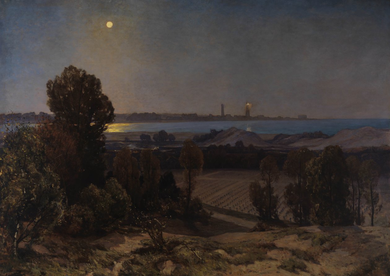 The Cemetery, Pas de Calais, 1919 by Herbert Hughes Stanton
