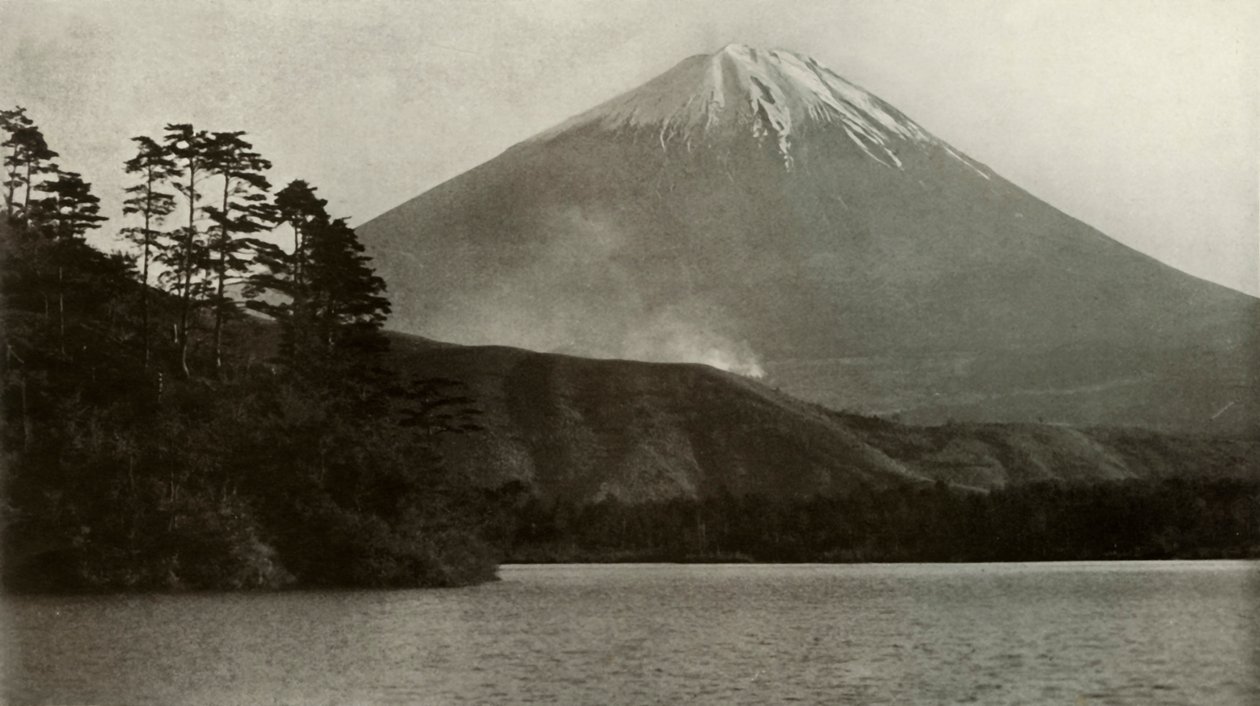 Fuji from Nishi-No-Umi by Herbert Ponting