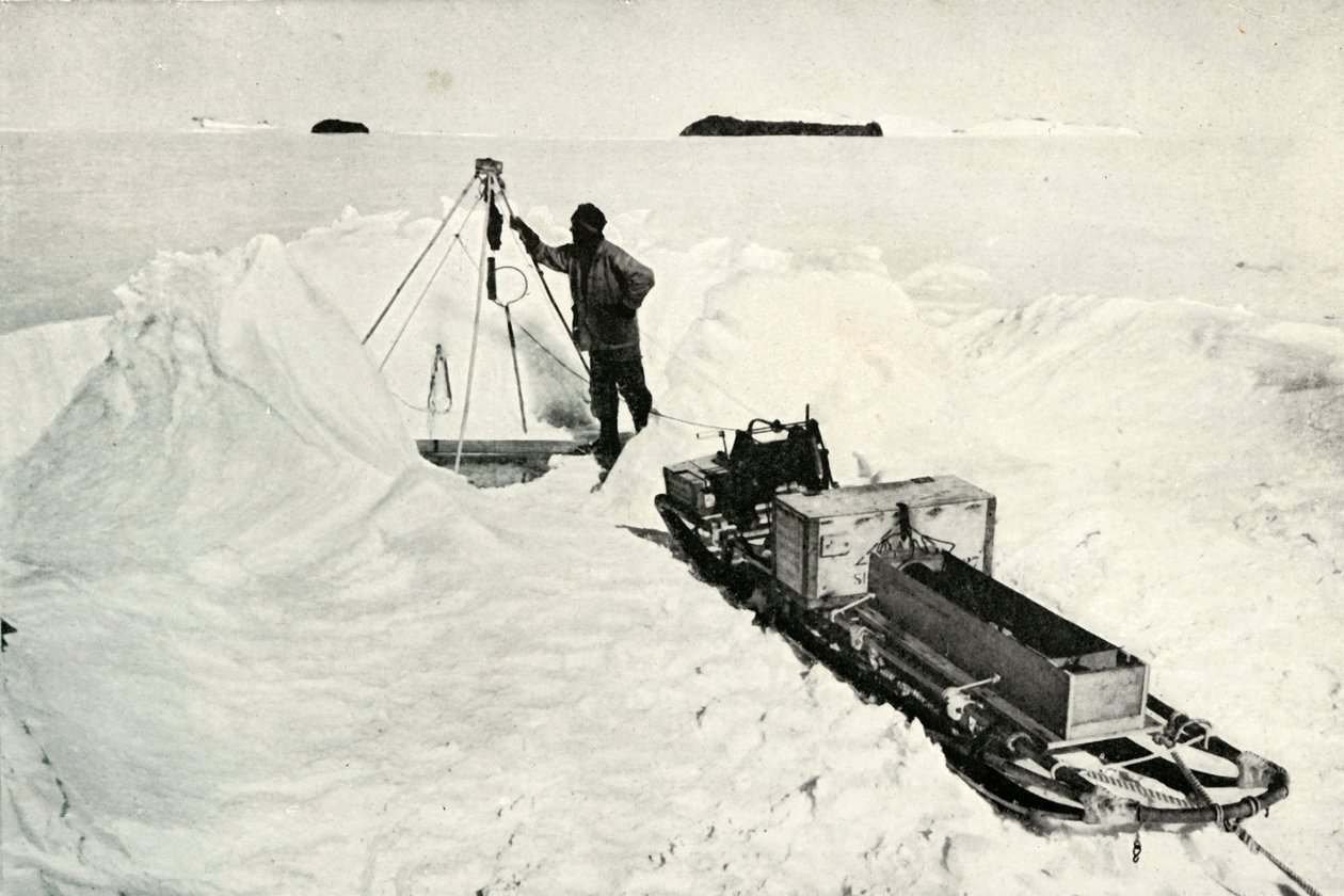 Nelson and His Gear by Herbert Ponting