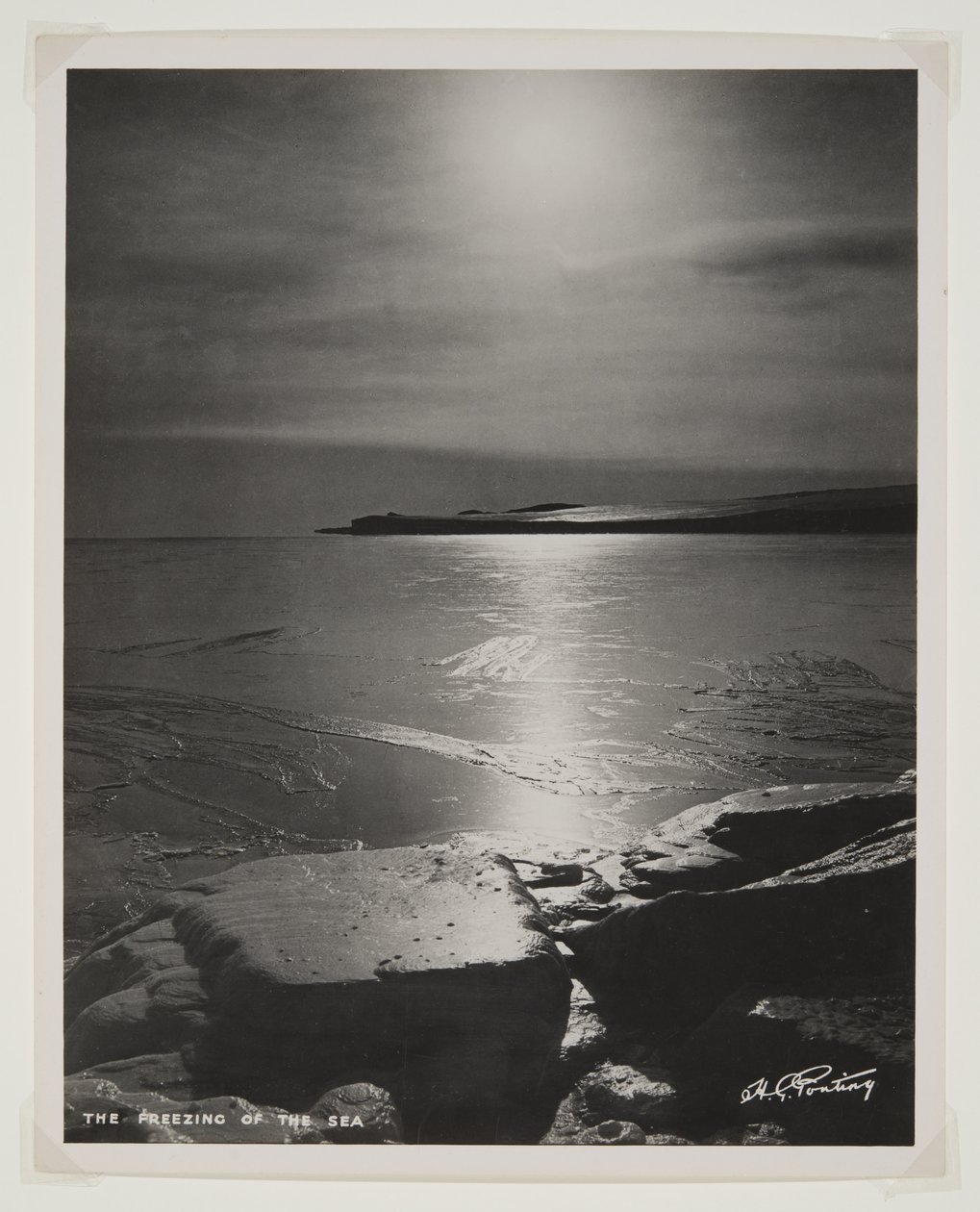 The Freezing of the Sea by Herbert Ponting