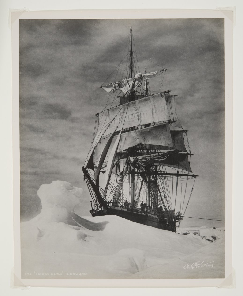 The Terra Nova Icebound by Herbert Ponting