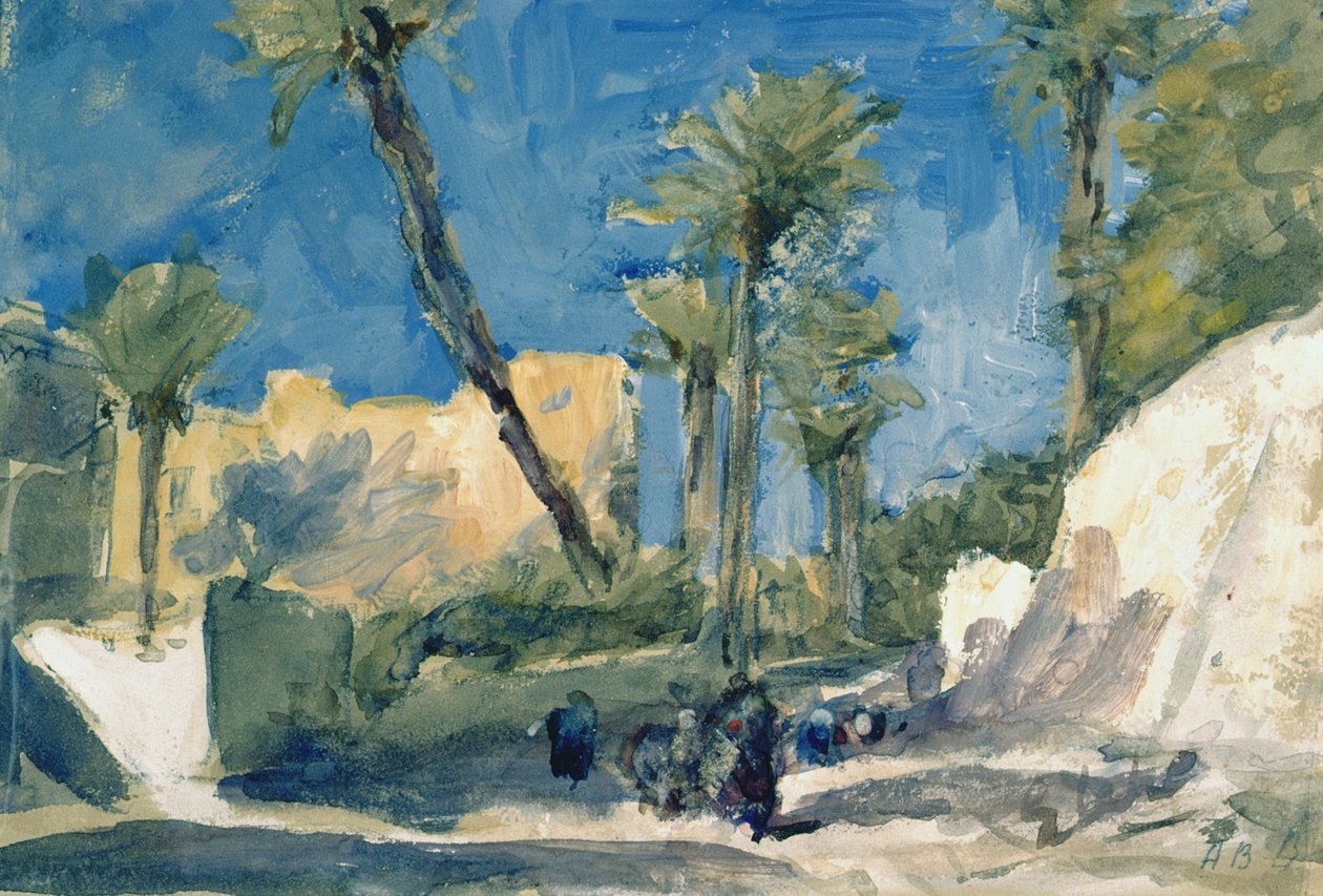 The Date Palms at Elche, Spain by Hercules Brabazon Brabazon