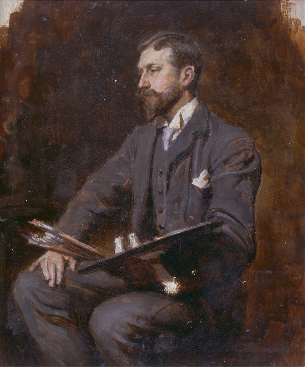 Self-Portrait by Herman Gustave Herkomer