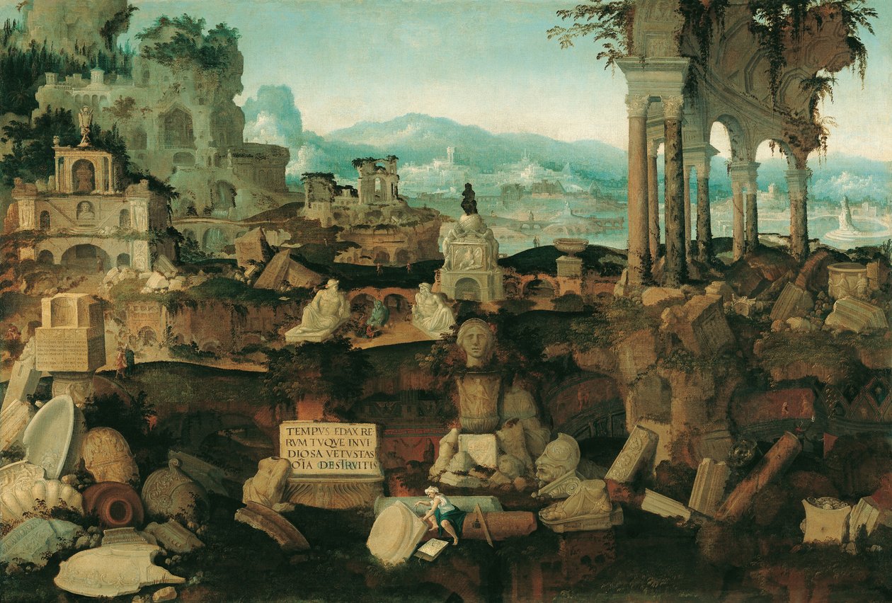 Landscape with Roman Ruins, 1536 by Herman Posthumus