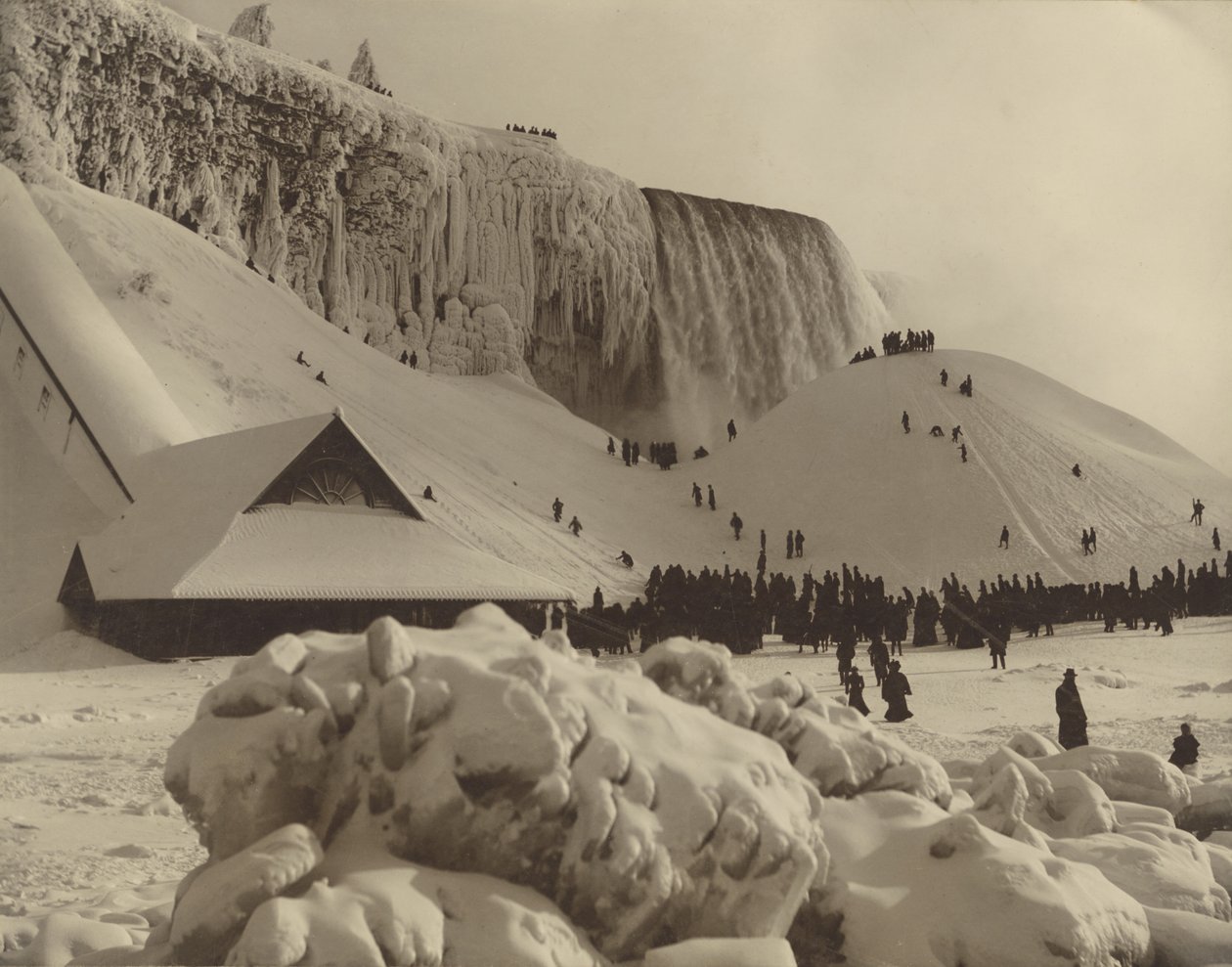 View of Niagara Falls in Winter by Herman F. Nielson