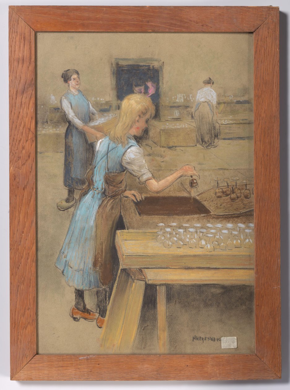 Dipping Glasses in an Asphalt Bath by Herman Heijenbrock