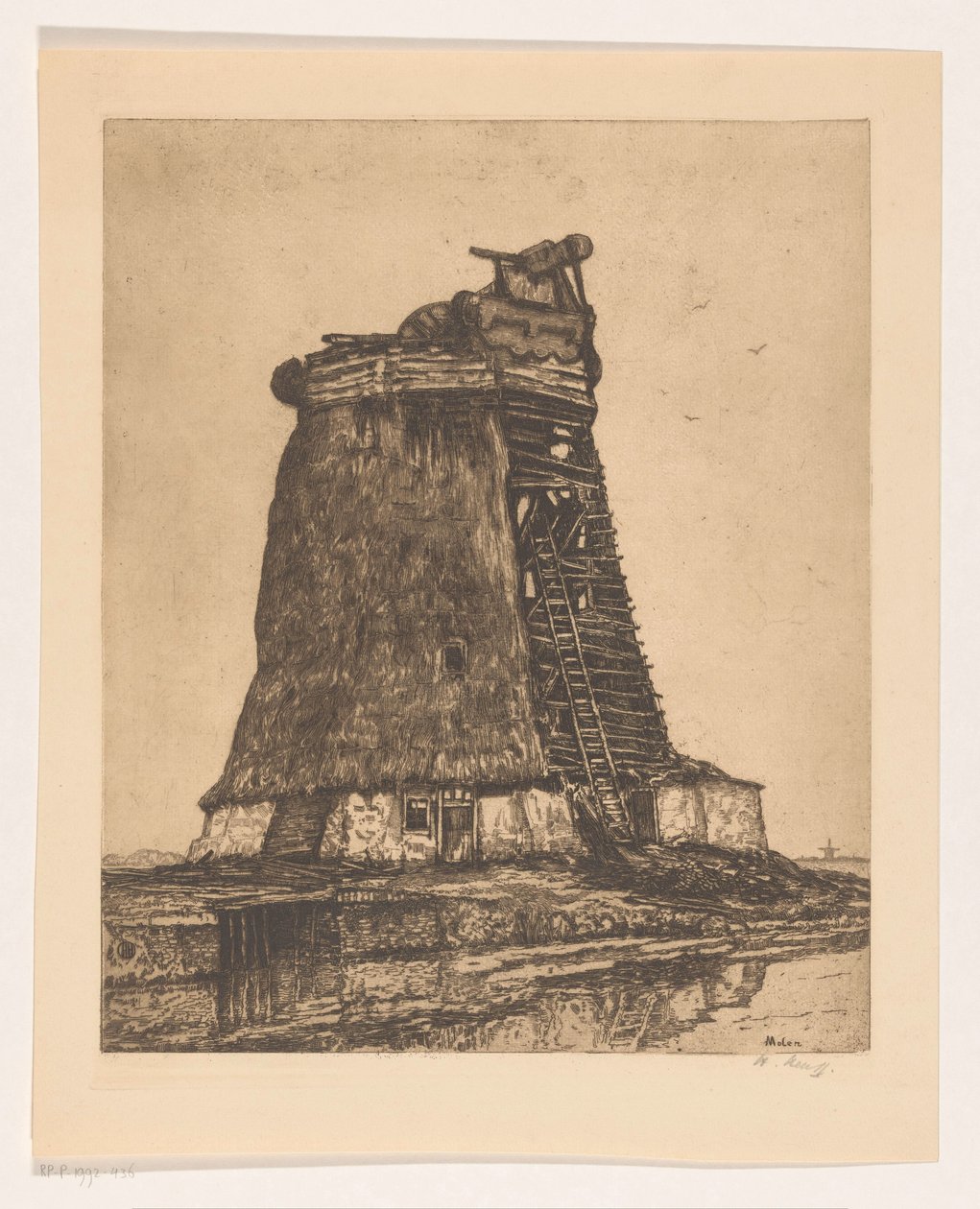 Mill by Herman Heuff (signed by artist)