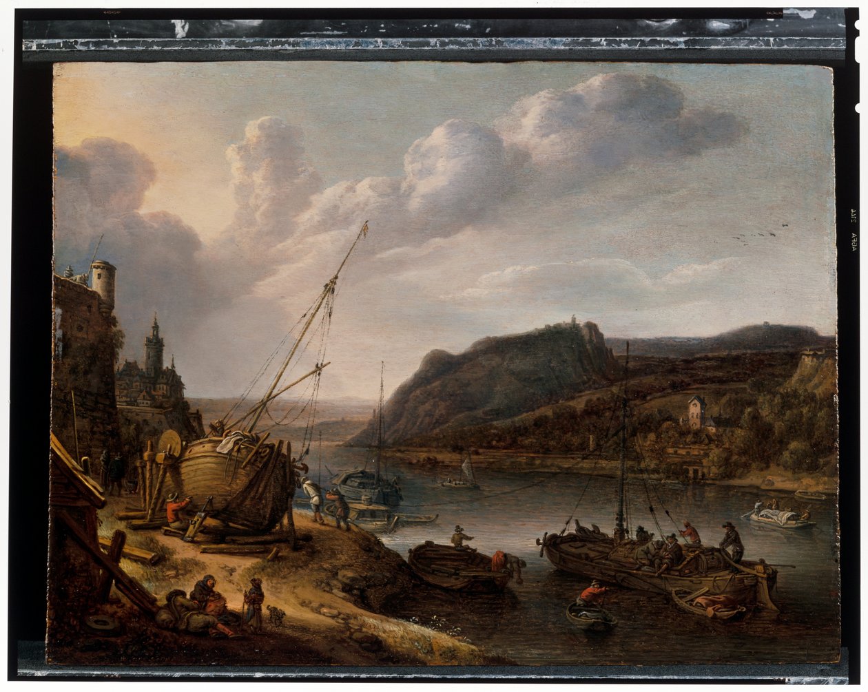 A River Landscape by Herman the Younger Saftleven