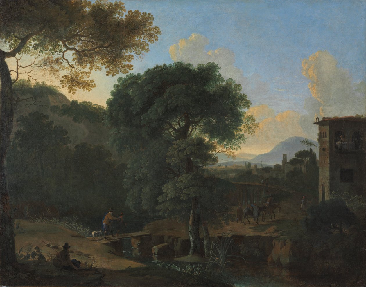 Landscape with Travelers by Herman van Swanevelt