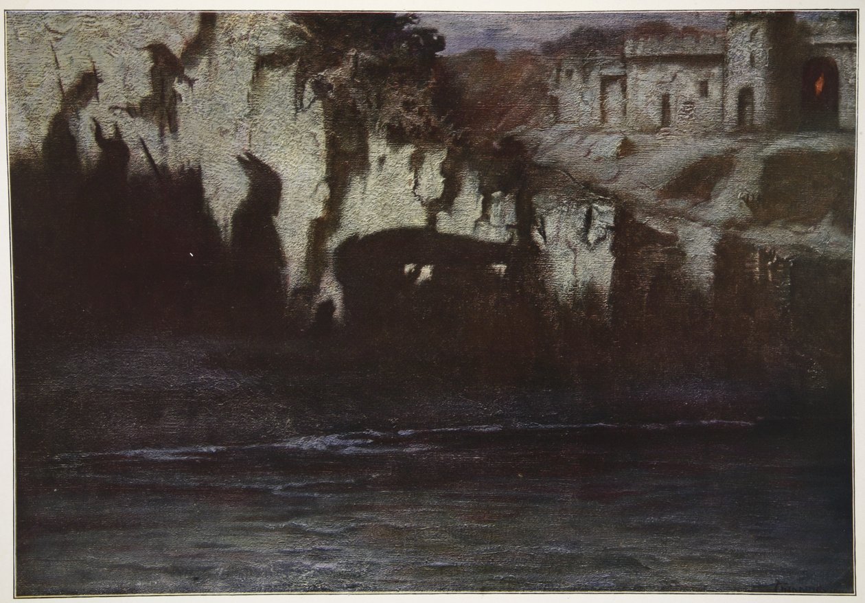 The Funeral of Siegfried, 1906 by Hermann Hendrich