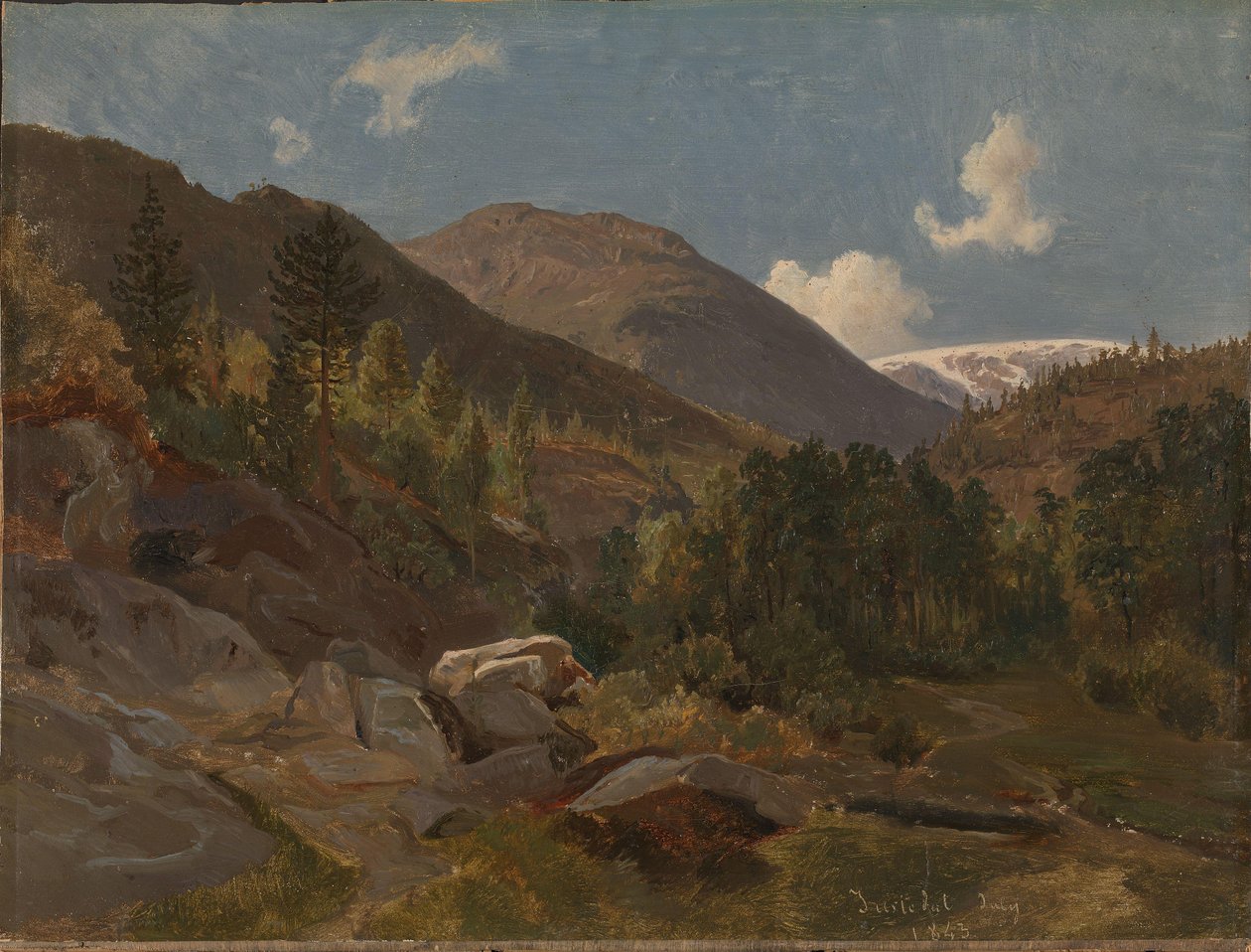 Norwegian Landscape by Hermann Kauffmann the Elder