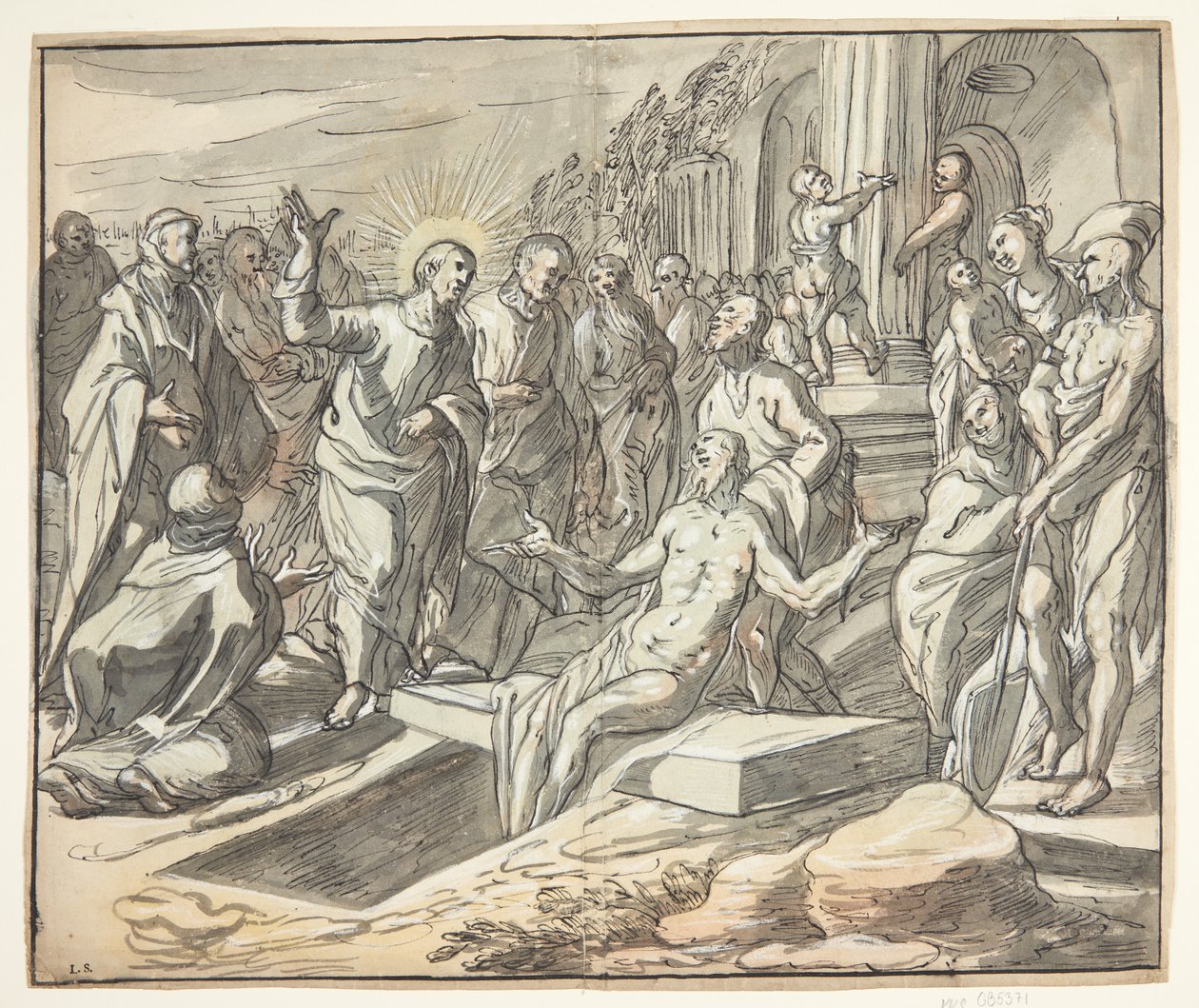 The Raising of Lazarus by Hermann Weyer