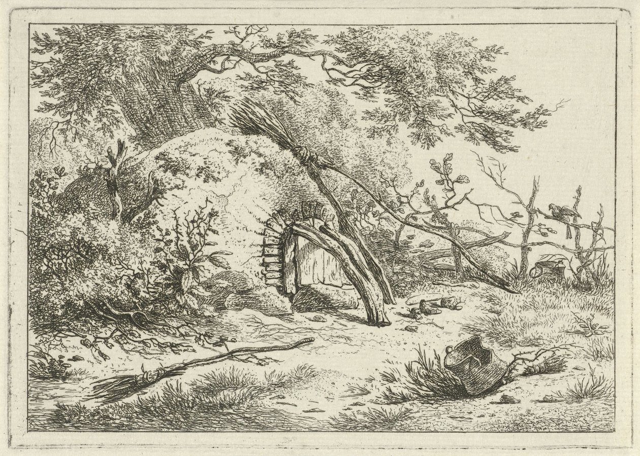Oven with Brooms by Hermanus Fock