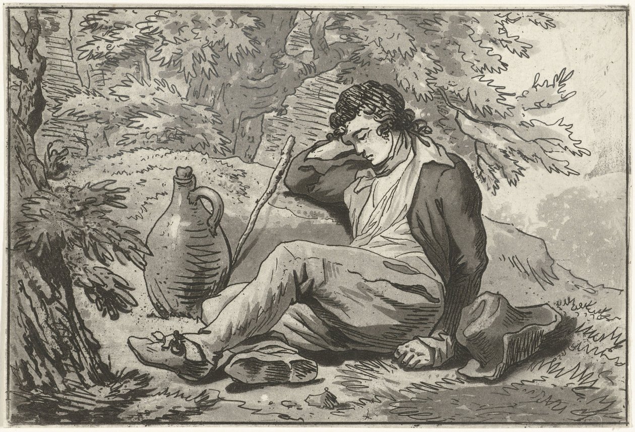 Sleeping Man by Hermanus Fock