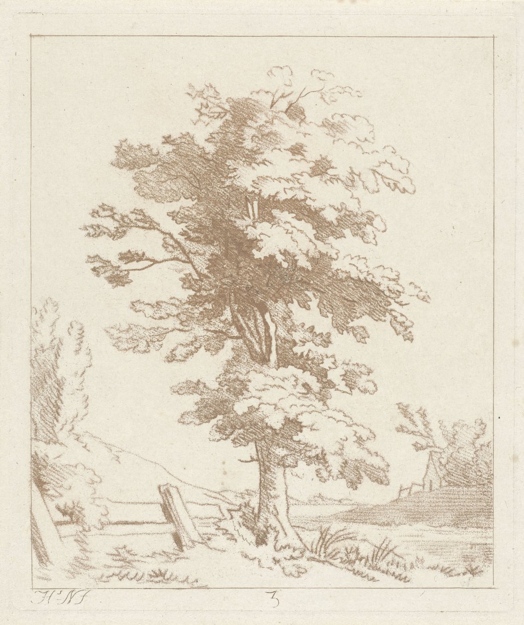 Tree in a Landscape by Hermanus Numan