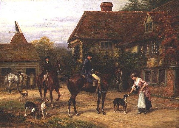 A Morning Call by Heywood Hardy
